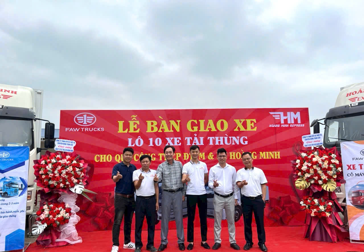 Xe tải Faw, thùng kín, dung tích 60m3